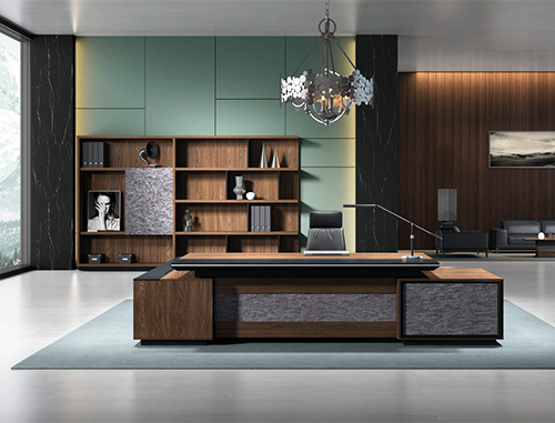 老板桌、書柜